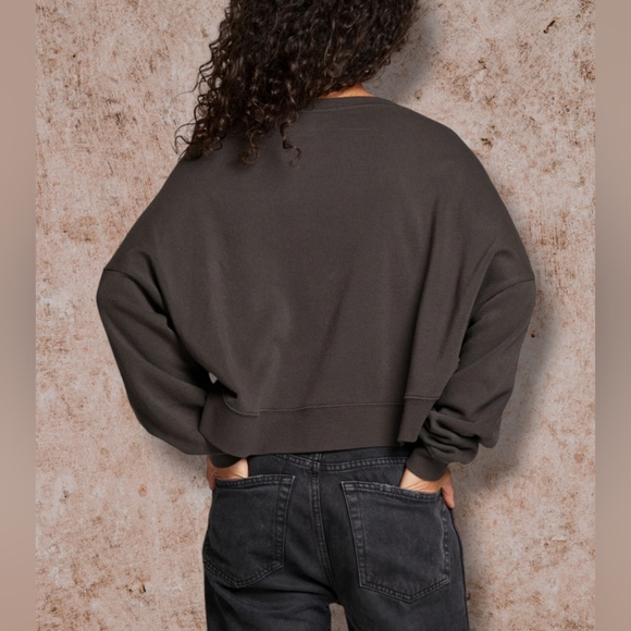 Snake & Roses Pullover Lightweight Cropped Sweatshirt. Size S. NWT - Picture 4 of 8